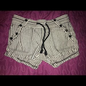 striped shorts